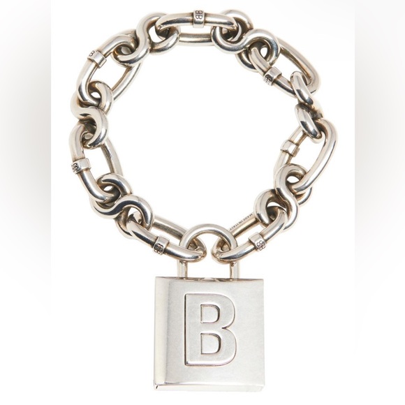 Balenciaga Jewelry - BALENCIAGA B LOCK CHAIN BRACELET - 2020 Collection - Sold Out Everywhere